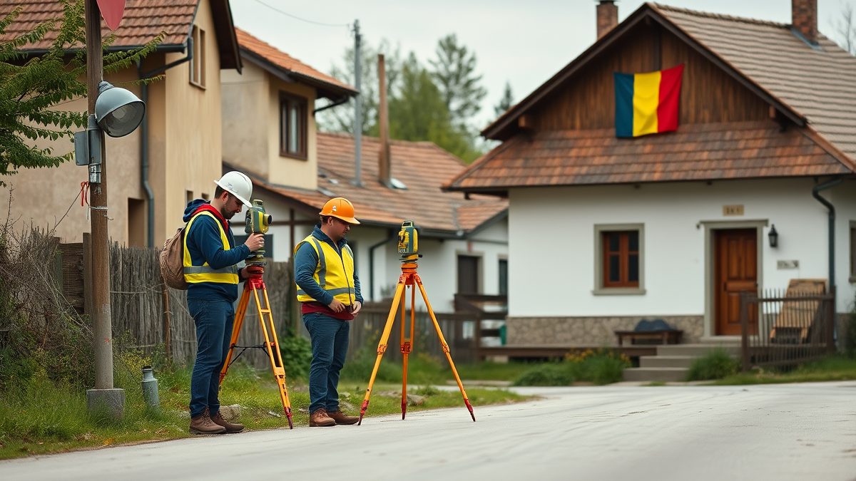 Anunț la primărie privind cadastrul gratuit prin înregistrarea sistematică a imobilelor din localitate